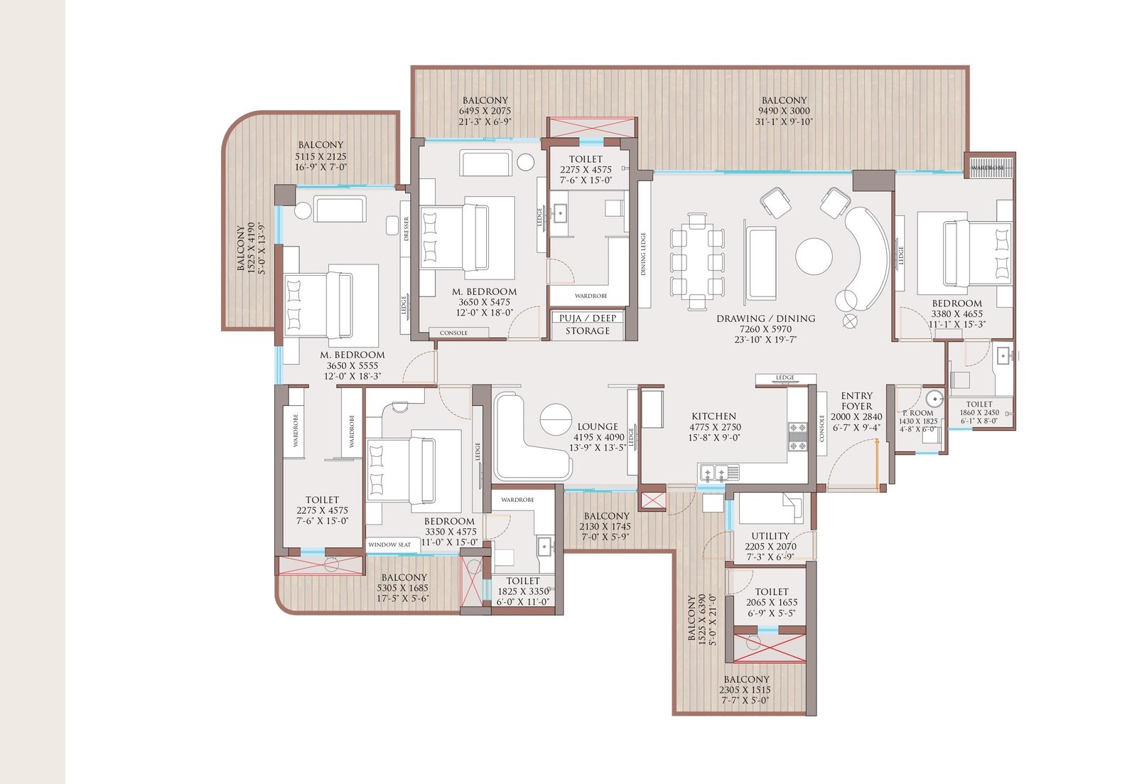 Arenaa Heights floor plan